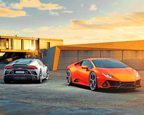 Lamborghini Huracan Evo paint By Numbers