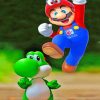 Mario And Yoshi paint by numbers