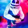 Marshmello Mask paint By Numbers