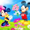 Mickey And Minnie paint by numbers