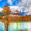 Mountains Lake paint by numbers