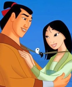 Mulan And Li Shang paint by numbers