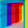 Multicolored Wall paint by numbers