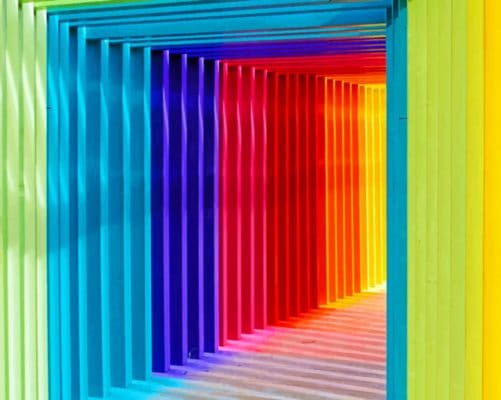 Multicolored Wall paint by numbers