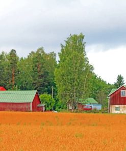 Nature Barns paint by numbers