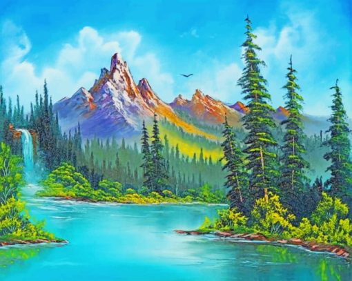 Nature Mountains paint by numbers