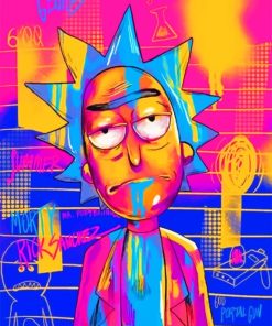 Rick Sanchez Pop Art paint by numbers