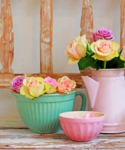 Roses Jug paint by numbers