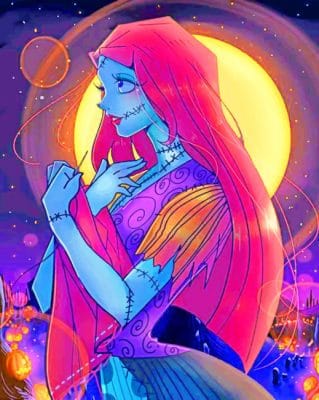 Sally Halloween paint By Numbers