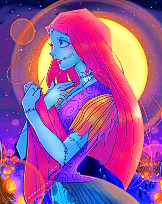 Sally Halloween paint By Numbers