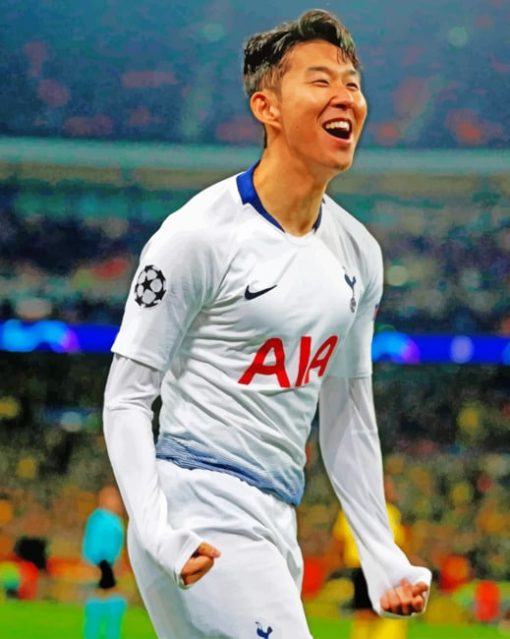 Son Heung Min paint by numbers