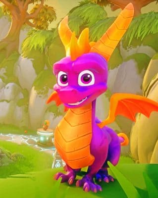 Spyro The Dragon paint by numbers