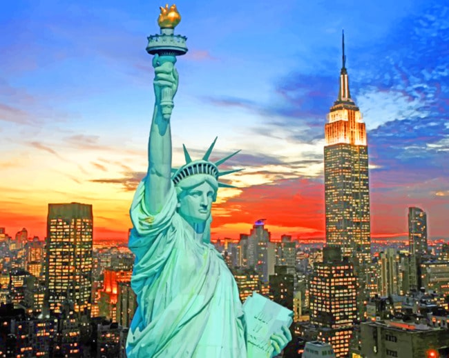 Statue Of Liberty New York paint by numbers