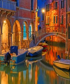 The magic Of Venice At Night paint By numbers