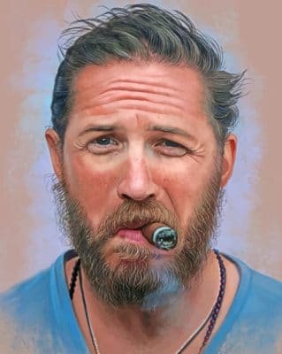 Tom Hardy Art paint by numbers