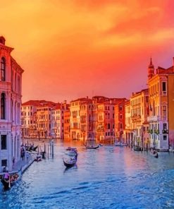 Venice Italy Sunset paint by numbers