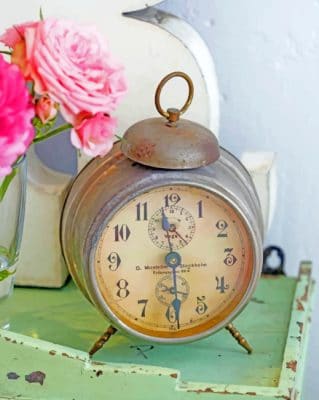 Vintage Clock paint by numbers