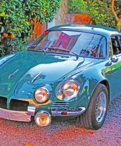 Vintage Green Alpine paint by numbers