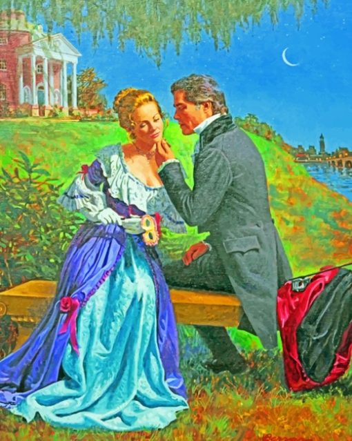 Vintage Romantic Couple paint by numbers