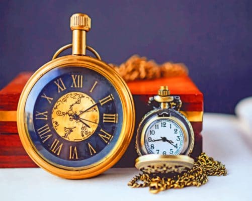 Vintage Watches paint by numbers