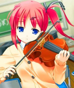 Violinist Anime Girl paint by numbers