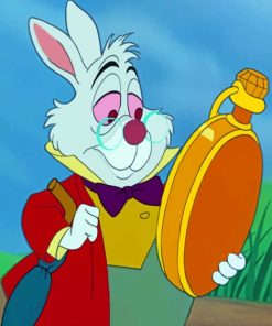 White Rabbit Disney paint by numbers