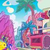 Aesthetic Cartoon Art paint By Numbers