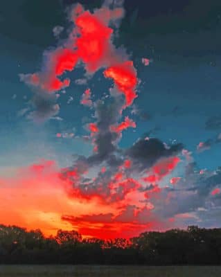 Aesthetic Sky paint By Numbers