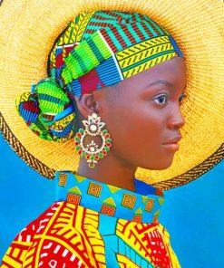 African Girl paint by numbers