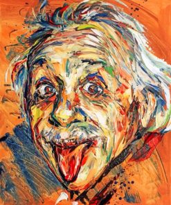 Allbert Einstein paint by numbers