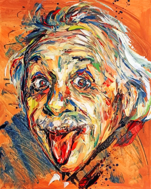 Allbert Einstein paint by numbers