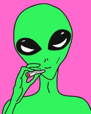 Alien Pop Art paint by numbers