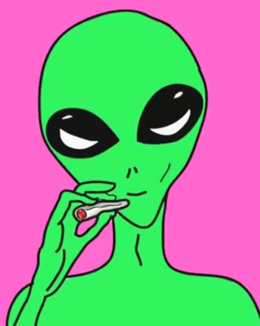 Alien Pop Art paint by numbers