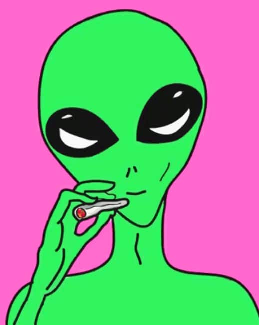 Alien Pop Art paint by numbers