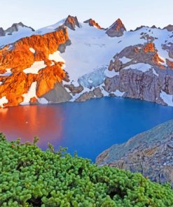 Alpine Lake paint by numbers