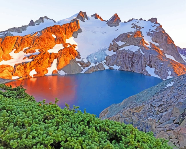 Alpine Lake paint by numbers