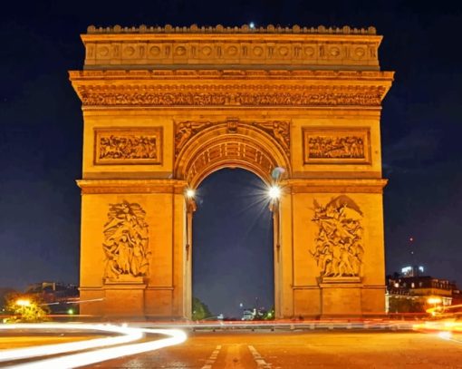 Arc De Triomphe paint by numbers