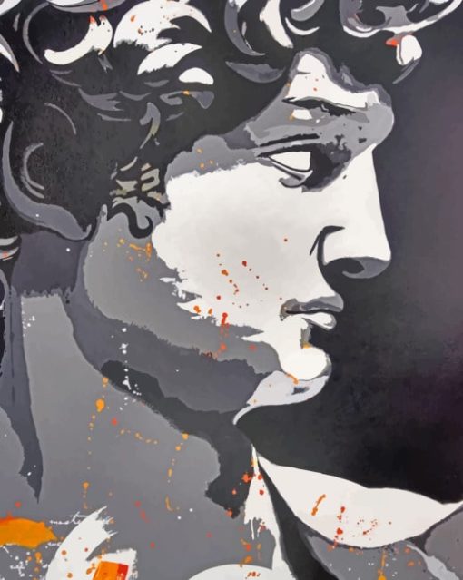 Michelangelo David Art paint by numbers