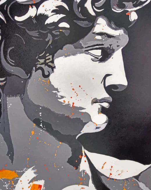 Michelangelo David Art paint by numbers