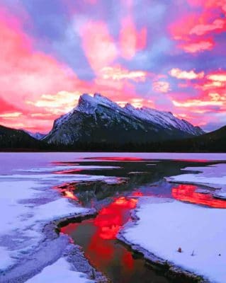 Banff Nationl Park paint By Numbers