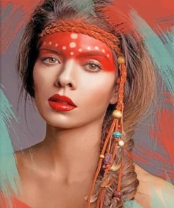 Beautiful Lady paint By Numbers