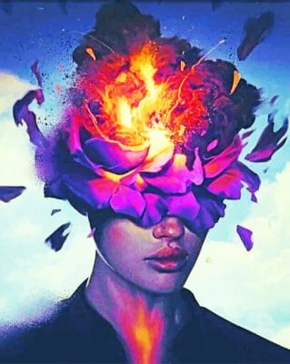 Beauty With Brain Art paint by numbers