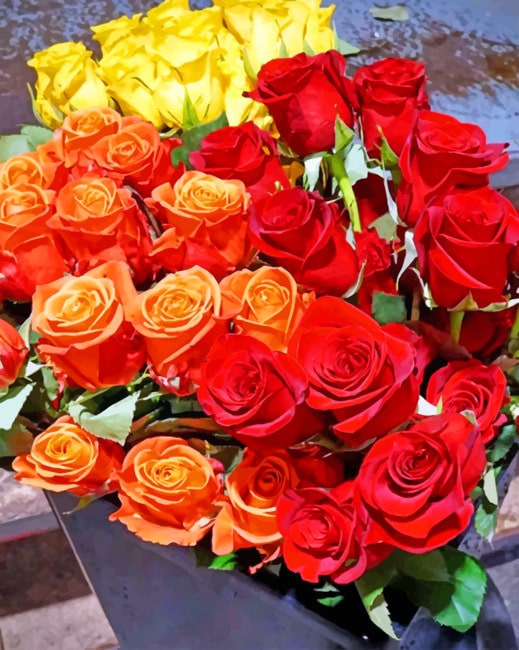 Bouquet Of Roses paint by numbers