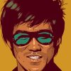 Bruce Lee Pop Art paint by numbers