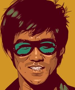 Bruce Lee Pop Art paint by numbers