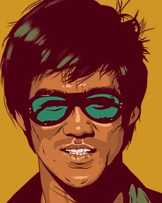 Bruce Lee Pop Art paint by numbers