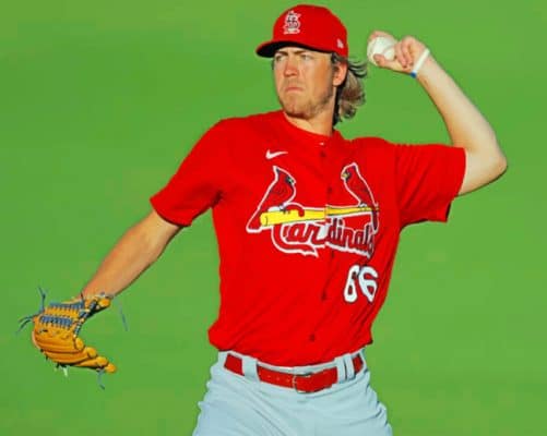 Baseball Protective Gear paint by numbers