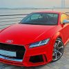 Red Audi paint by numbers