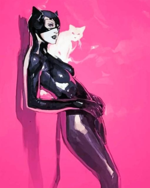 Cat Woman paint By Numbers