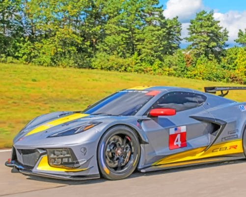 Chevrolet Corvette C8 R paint by numbers